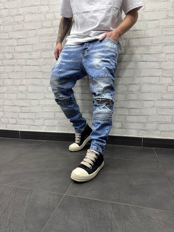 Denim Biker 129 Blu CNTC