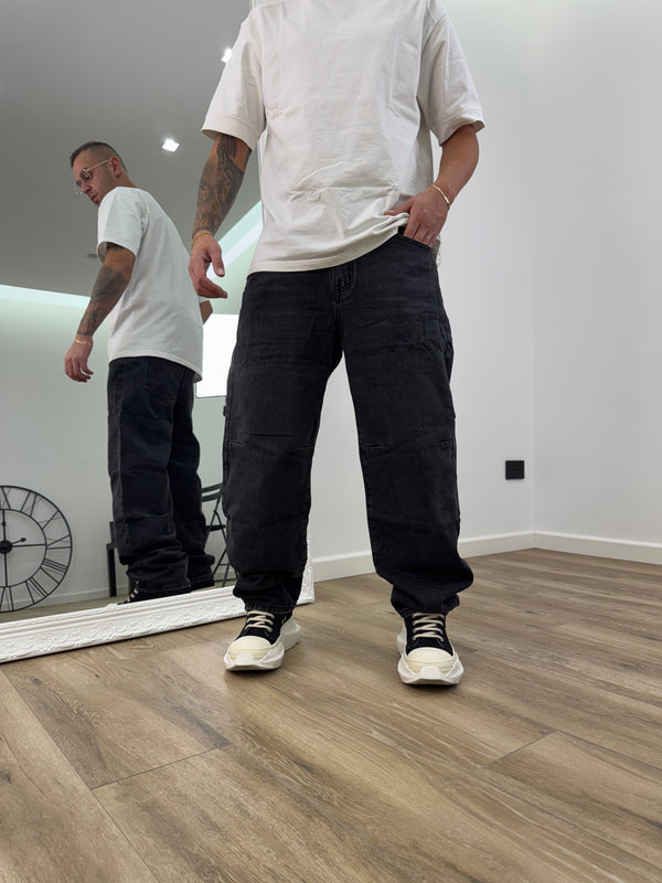 Denim Baggy Ballon Black