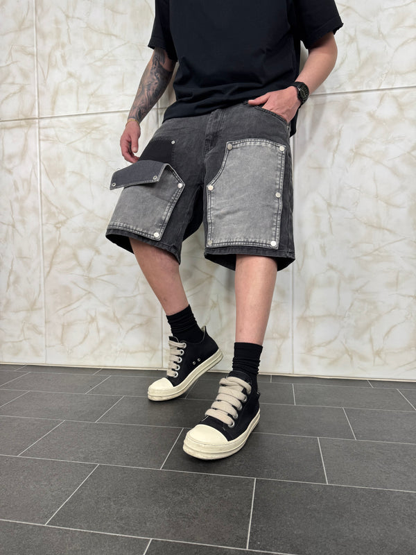 Short Denim Carpenter Clip Black
