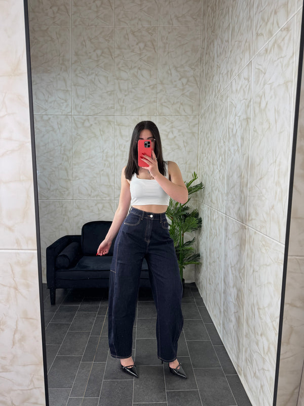 Denim Ballon Dark Blu