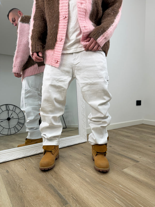 Denim Baggy Fit White