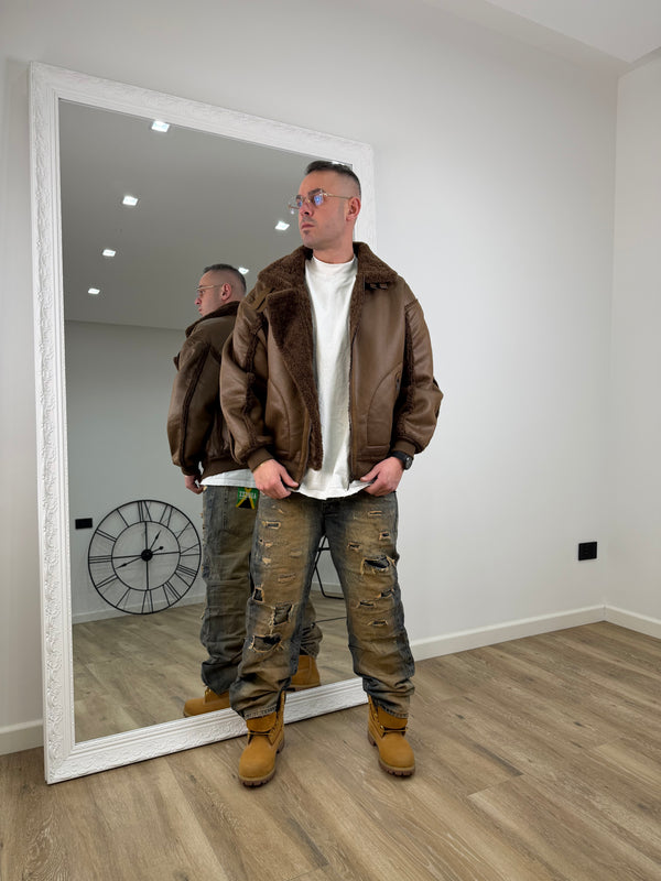 Montone Reversibile Marrone