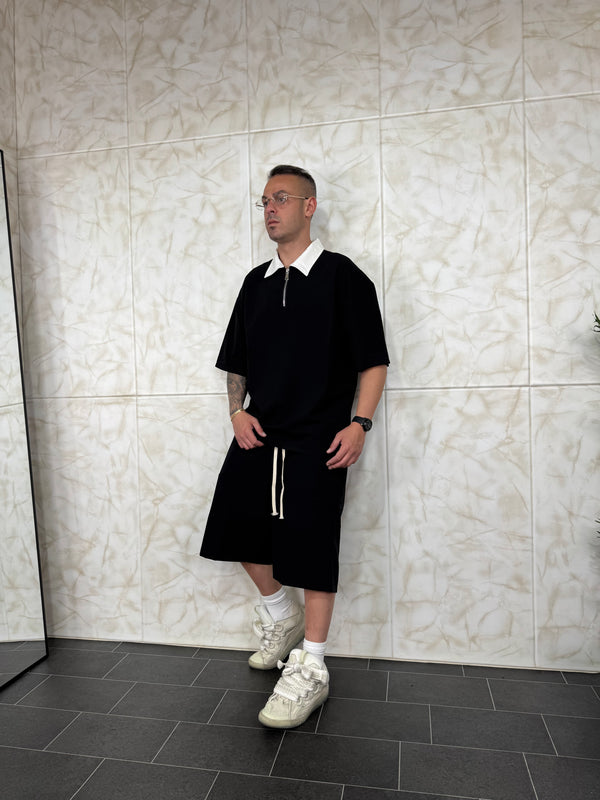 Coordset Short Polo Contrast