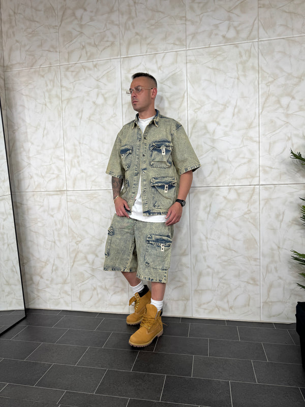 Coordset Cargo Multipocket Sabbiato