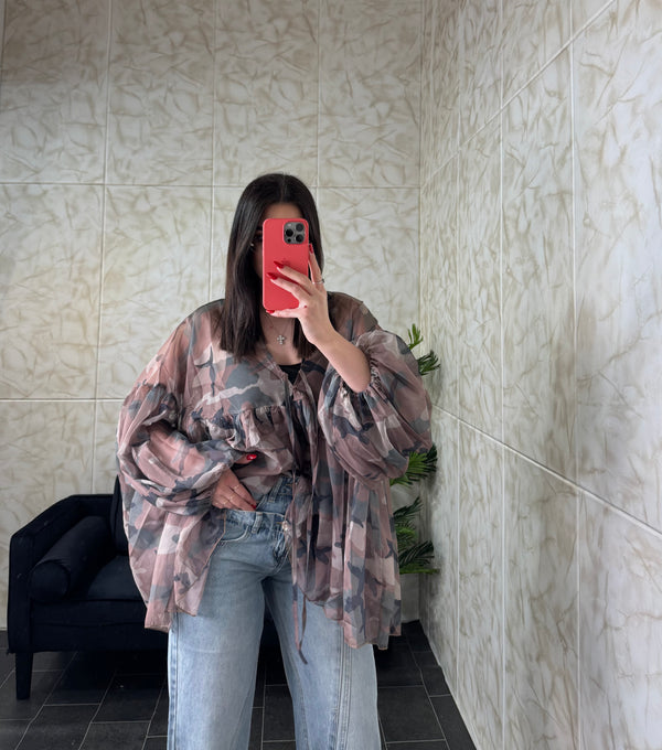 Camicia District Mimetica