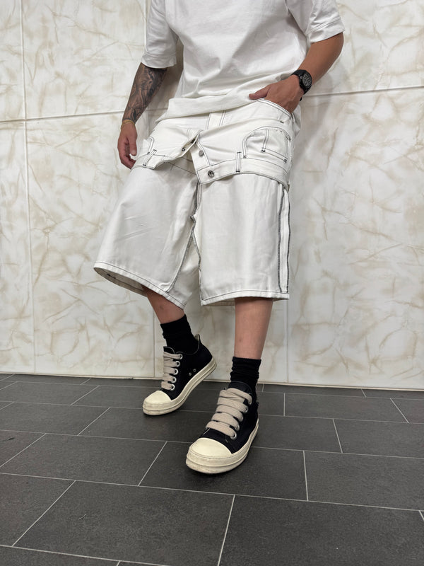 Short Denim Double White CNTC