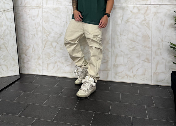 Denim Baggy Fit Beige