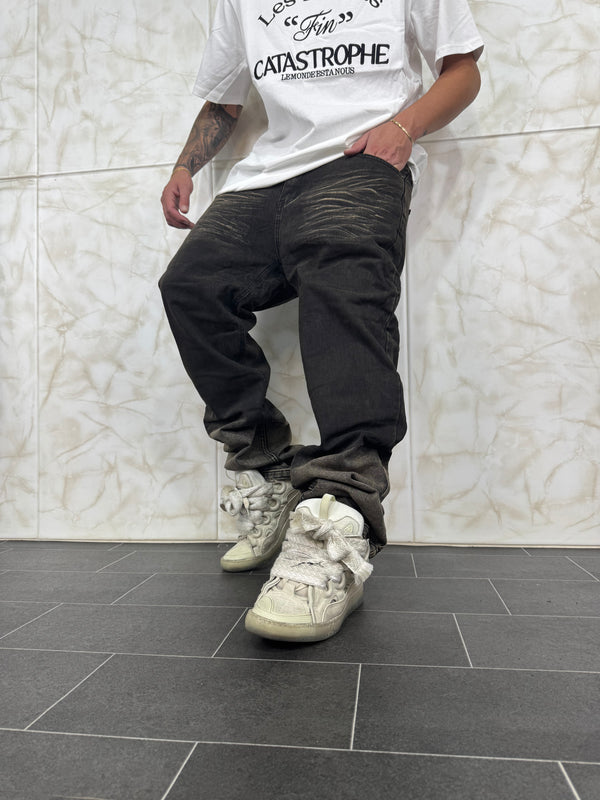 Denim Baggy Griding Sabbiato Scuro