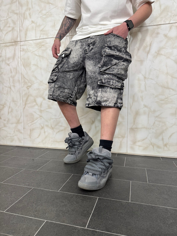 Denim Short Cargo Grey