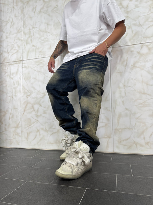 Denim Baggy Spotted Blu Sabbiato